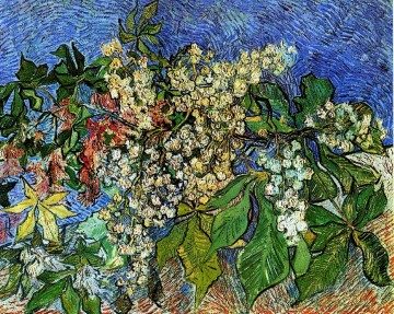  chestnut Art - Blossoming Chestnut Branches Vincent van Gogh Impressionism Flowers